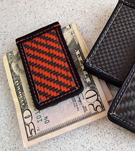 Carbon Fiber Money Clip Orange