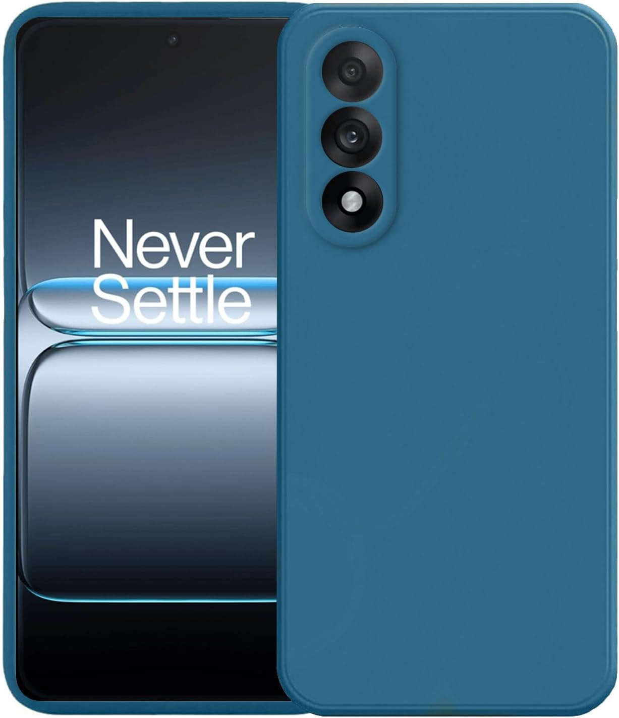 Exclusive Deal on Compatible with OnePlus Nord 5 Case Cover Silicone Case Silky Soft Touch Full-Body Protective Anti-Scratch Shockproof for OnePlus Nord 5 Cover Case Blue - Amazon KSA Deals