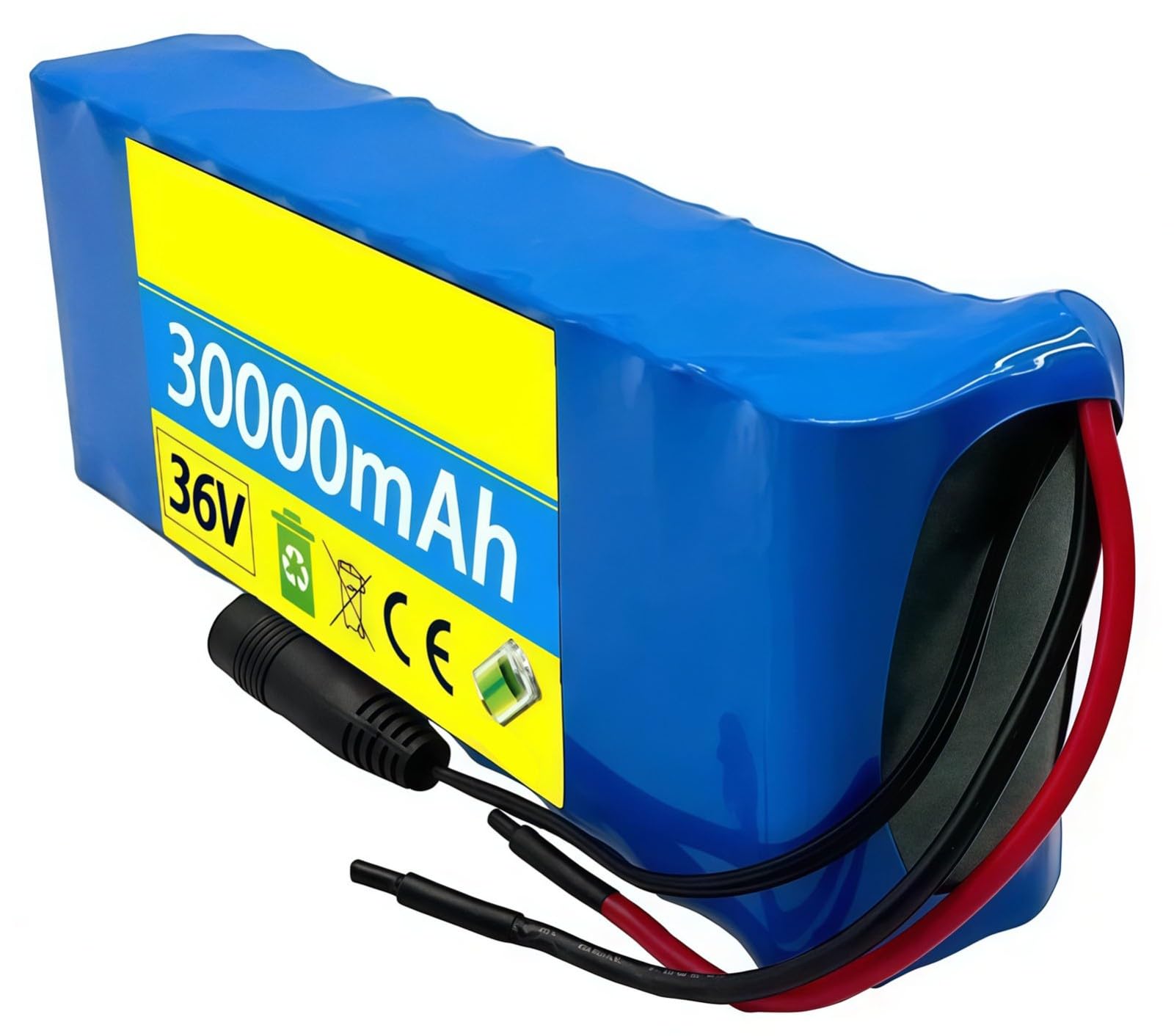 36V 30Ah Bateria para Bicicleta Electrica Batería De Alta Potencia, 10S2P PVC Impermeable Ebike Batería con Cargador para 200W 350W 500W 750W 800W Motor