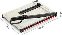 Vista 2 de Ecraft Cortador de Papel Guillotina de 12": Cortador de Papel con Corte Preciso con Protector de Seguridad, Capacidad de 15 Hojas, Guía Magnética