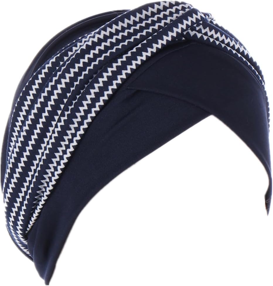 YYAOJHAO Chemo Turban Hats for Women Pre Tied Twist Print Headband Headwrap Cap Cancer Headwear Chemotherapy Hair Cover