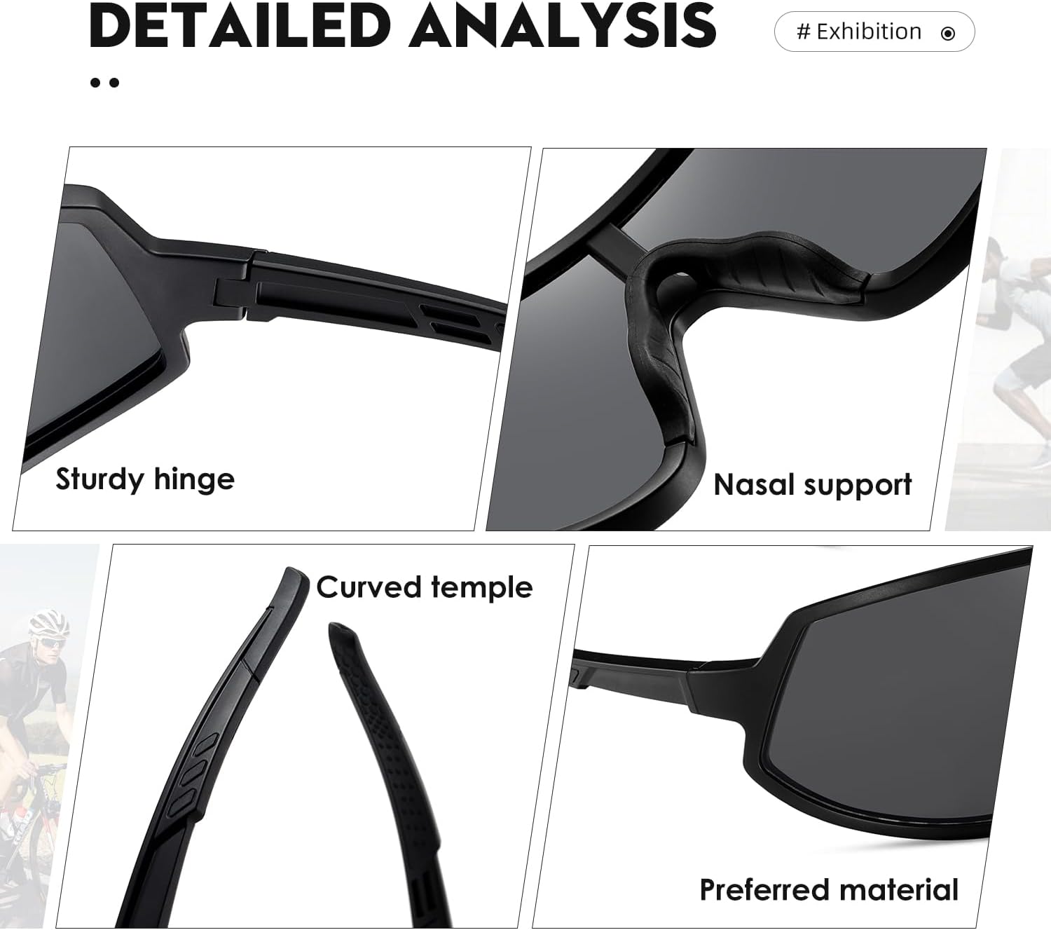 Sports Polarized Sunglasses for Men Women Cycling Driving Fishing Sunglasses UV Protection - Image 5