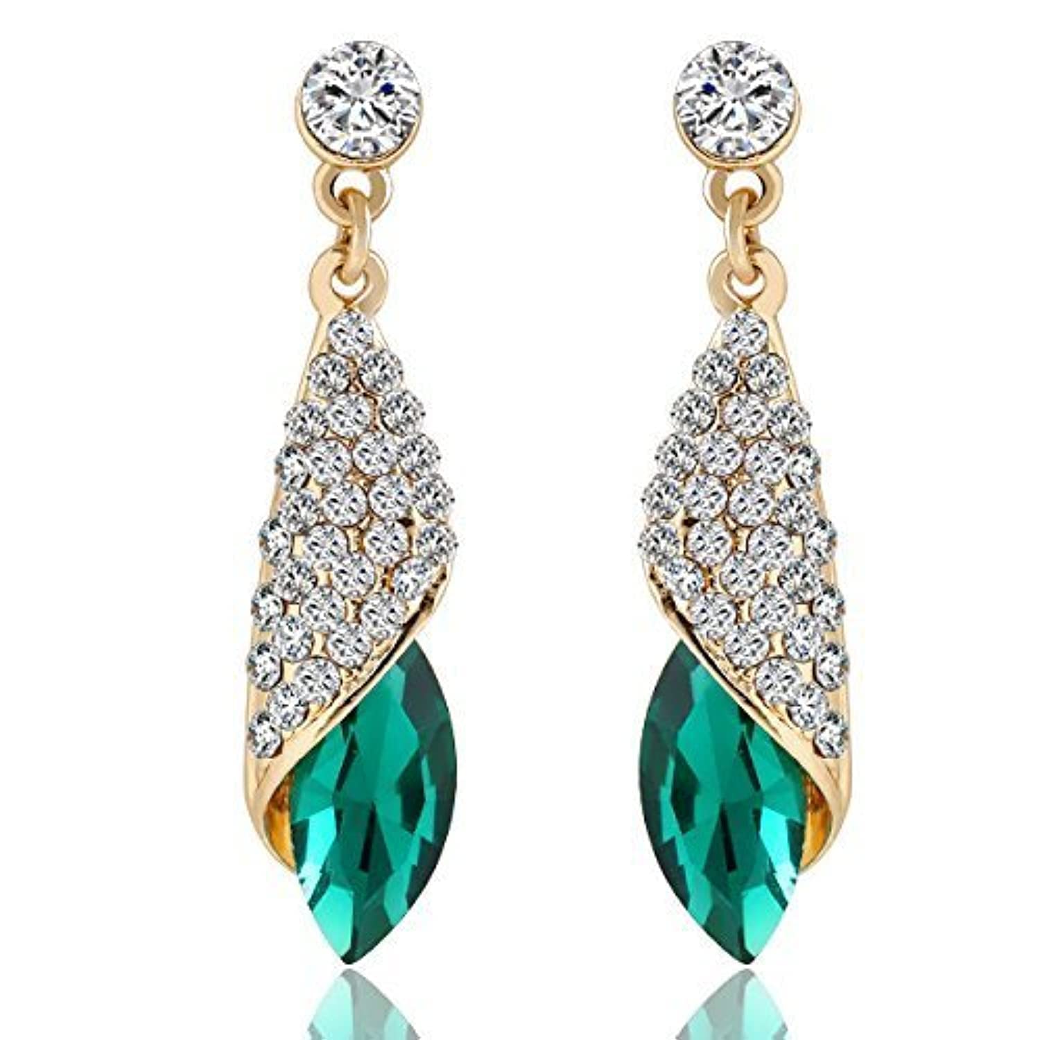 youbella Jewellery for women Gold-plated Crystal Drop Earings Earrings for Women & Girls-picture-31