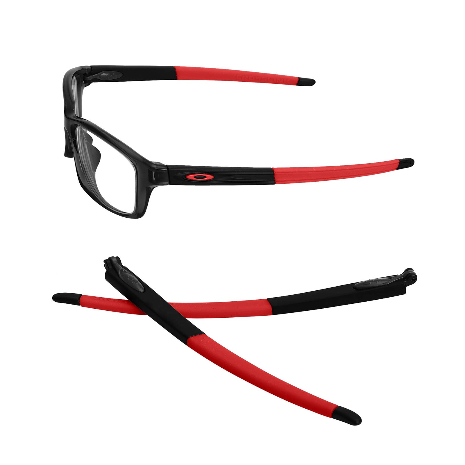 Gohin Replacement Temples Arms Legs With Red Icon Ring Oakley