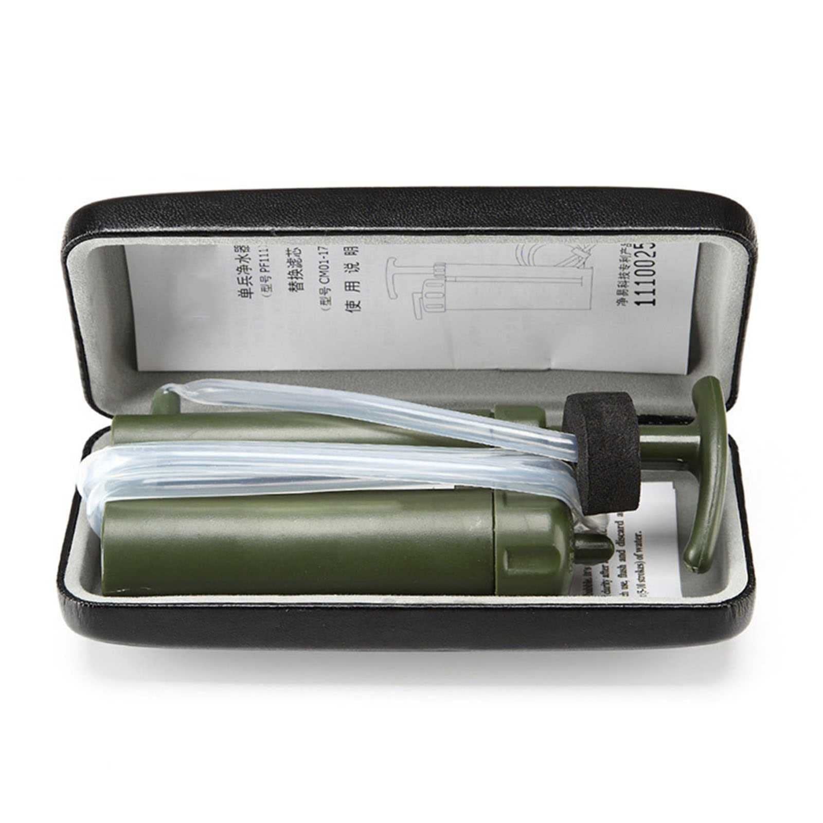 Purificador de Agua Portátil, Filtro de Agua para Camping, Emergencia del Filtro del Purificador de Agua de Supervivencia para Exteriores, Viajes, Campamento, Senderismo