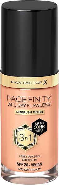 Max Factor Facefinity Base de Maquillaje, Soft Honey, N77, 30 ml - 1