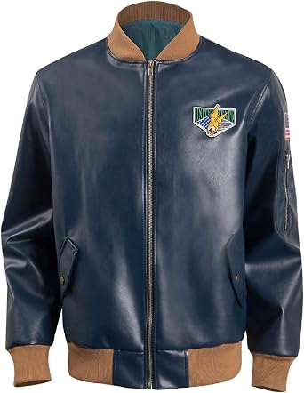 Mens Leon Kennedy Cosplay Jacket Re4 Halloween Costume, Medium