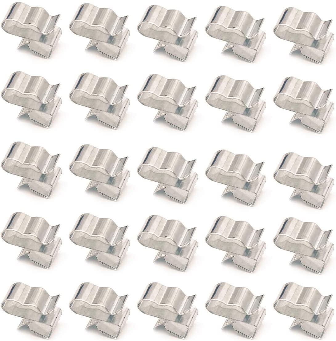 ELITEWILL 23mm Stainless Steel SunRunner Trailer Cable Frame Wire Clips Wiring to Frame 25pc