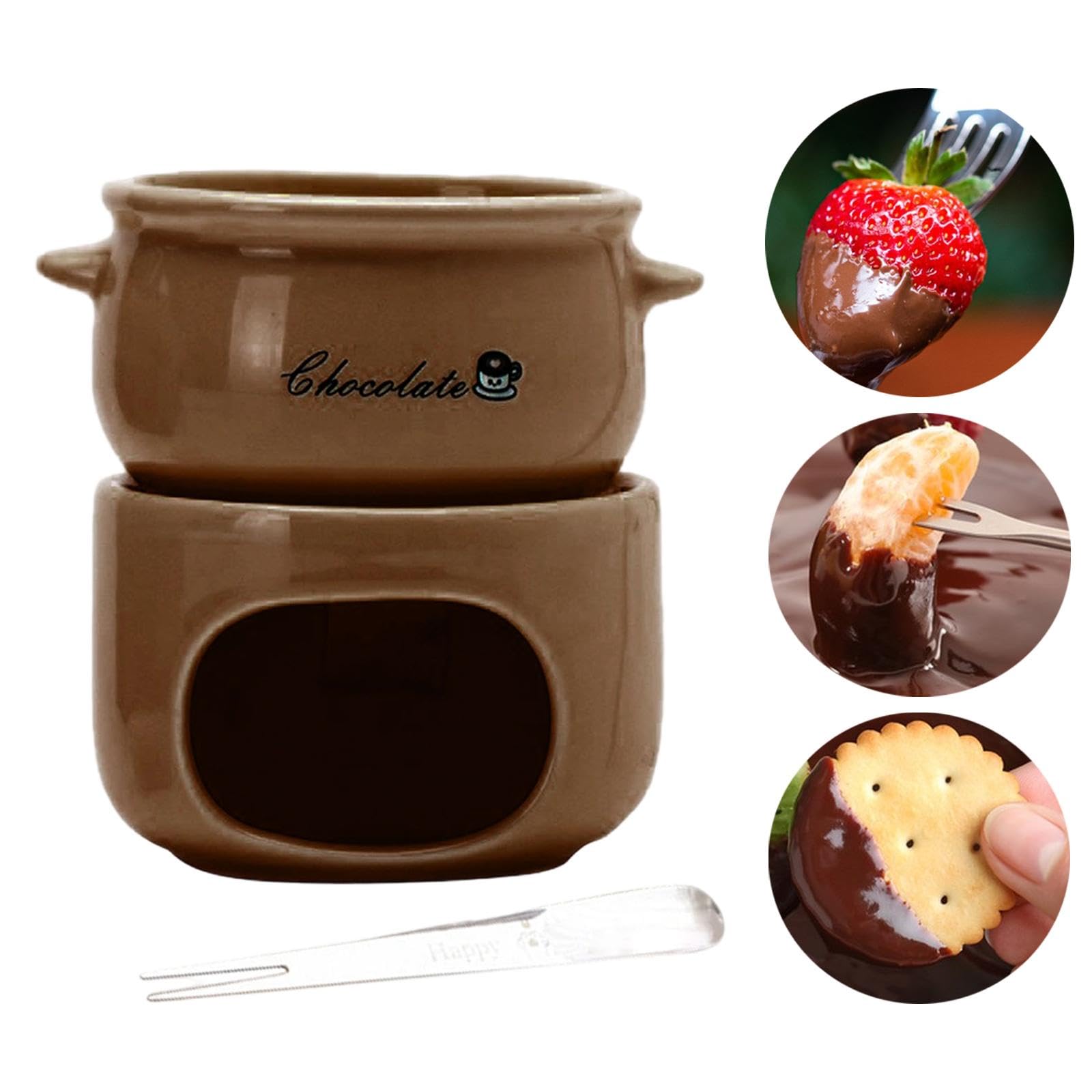 Scalda Regali, Mini Pentola per Fonduta di Formaggio, Pentola per Sciogliere, Ceramica