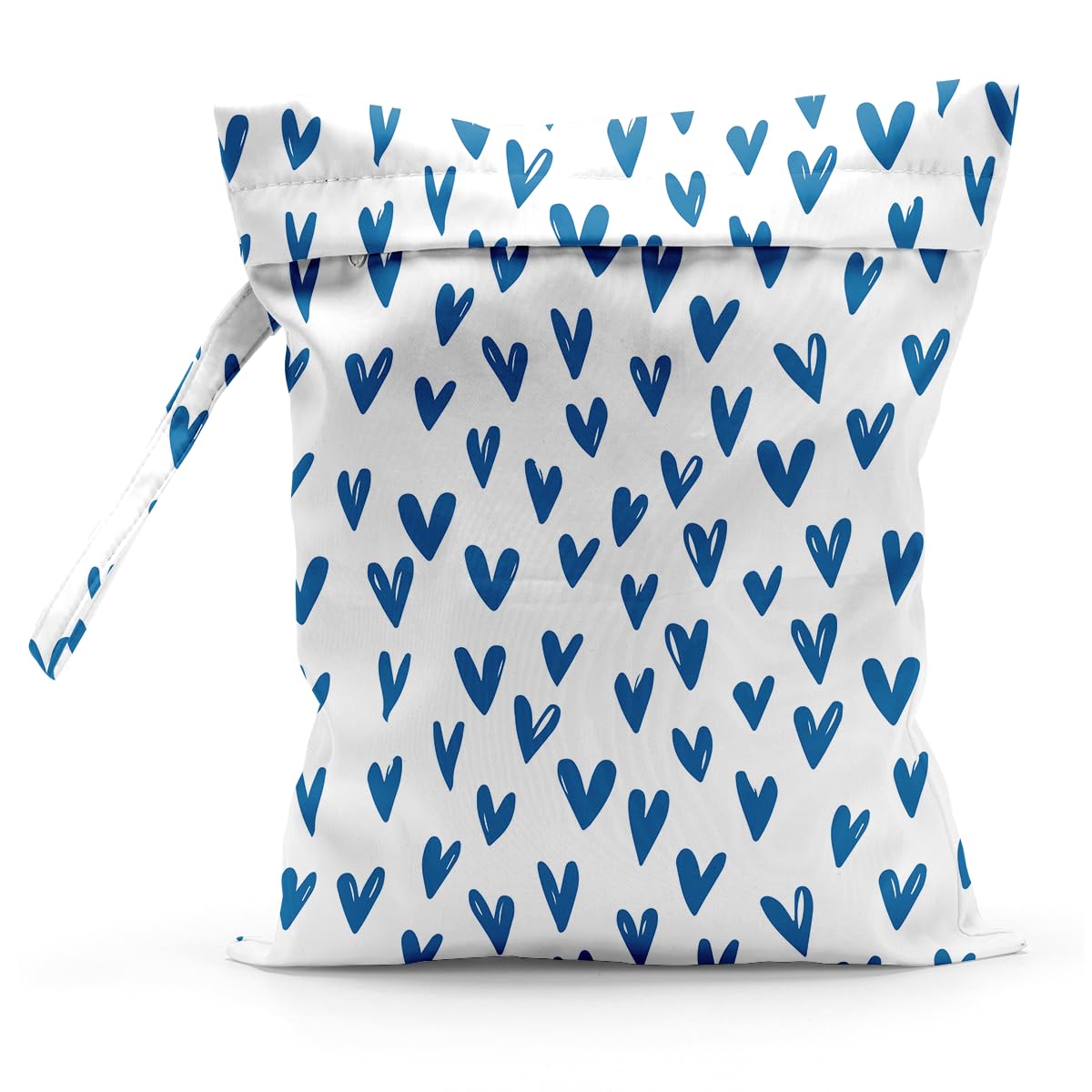 Sldpngo Waterproof Cloth Diaper Wet Dry Bag Reusable Travel Beach Pool Daycare Soiled Toddler Items Yoga Gym Bag for Swimsuits Wet Clothes Bags - Blue