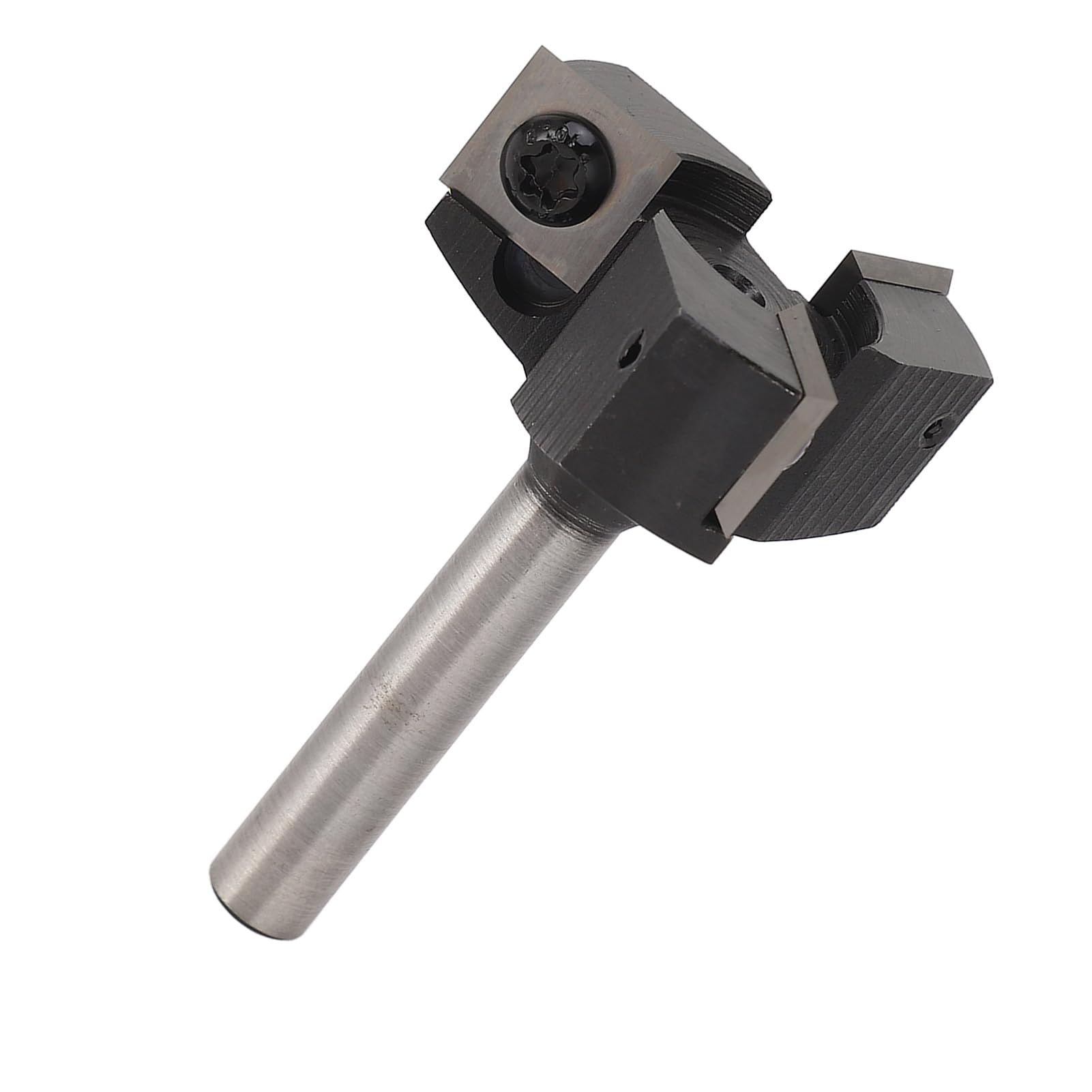 Frez do powierzchni Spoilboard Trzpień 8 mm 3 rowki 1 1/2 cala Średnica cięcia Przeciwluzowy Frez do strugania drewna do maszyn CNC i projektów związanych z obróbką drewna Stal