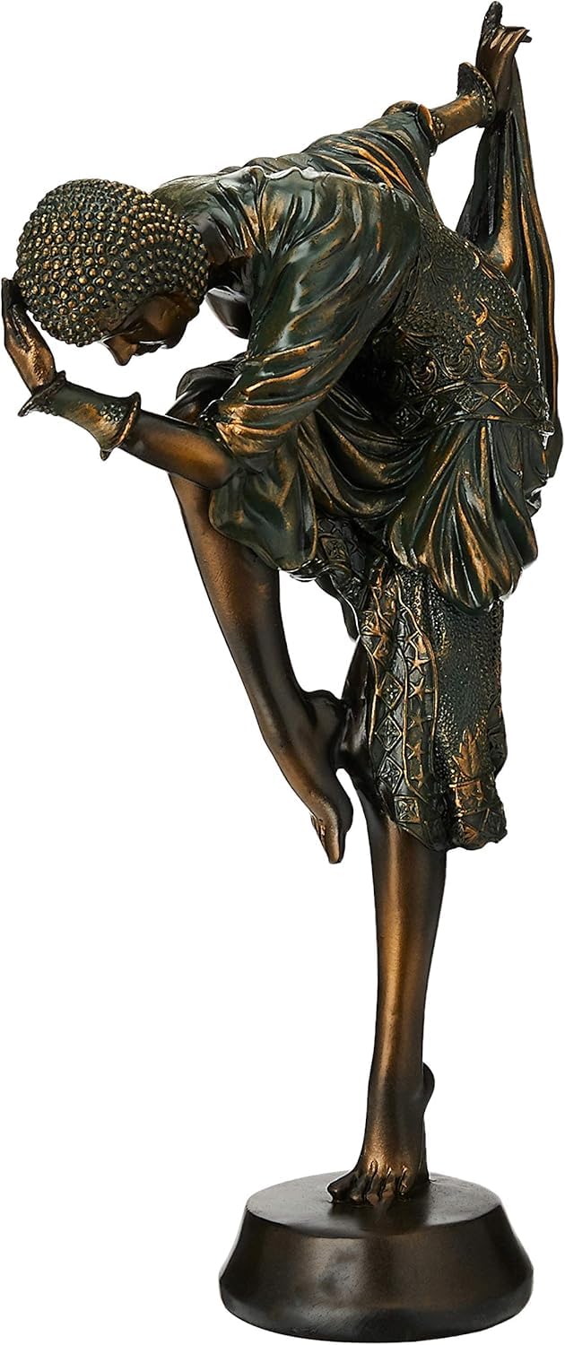 Design Toscano the Snake Dancer Art Deco Sculpture, Beige