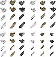 PH PandaHall 12 Sets Metal Zip Lock Slider Holder 3 Colours # 3# 5# 8# 10 Insertion Pin Zip Bottom Zip Stopper for Metal Zip Repair