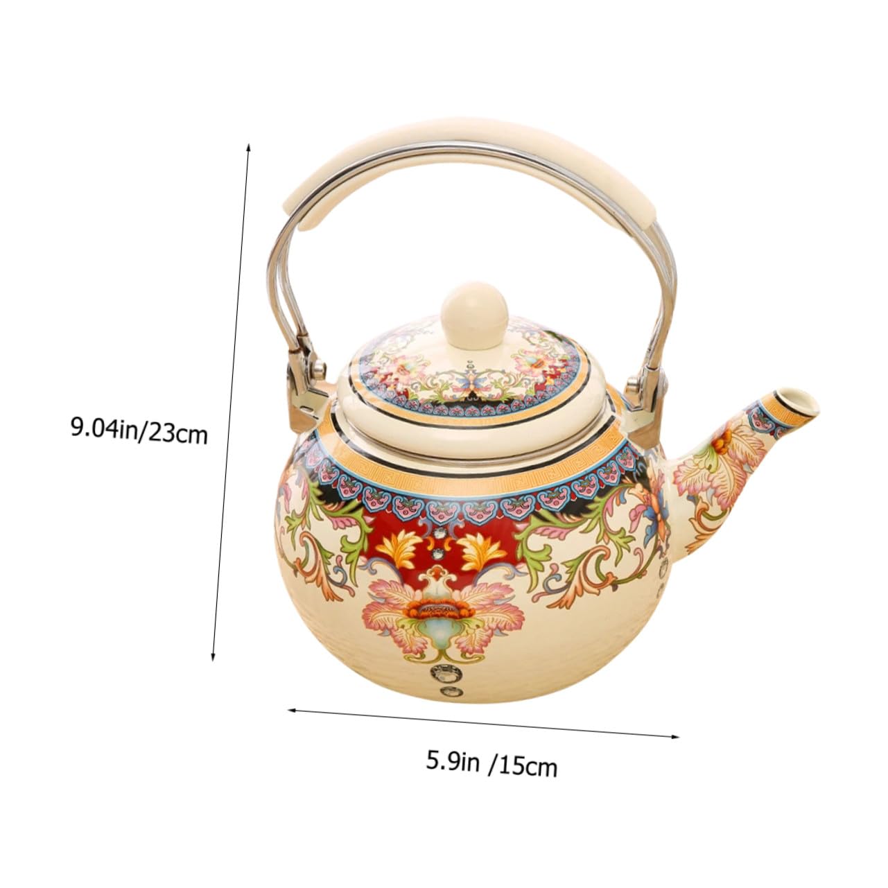 Tetera de Esmalte 2, 4 L de Acero Inoxidable para Cocina