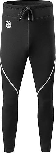 Vista 30 de Pantalones de neopreno para hombre y mujer, pantalones largos de neopreno de 0.059 in/0.118 in para mantener el calor, pantalones de buceo