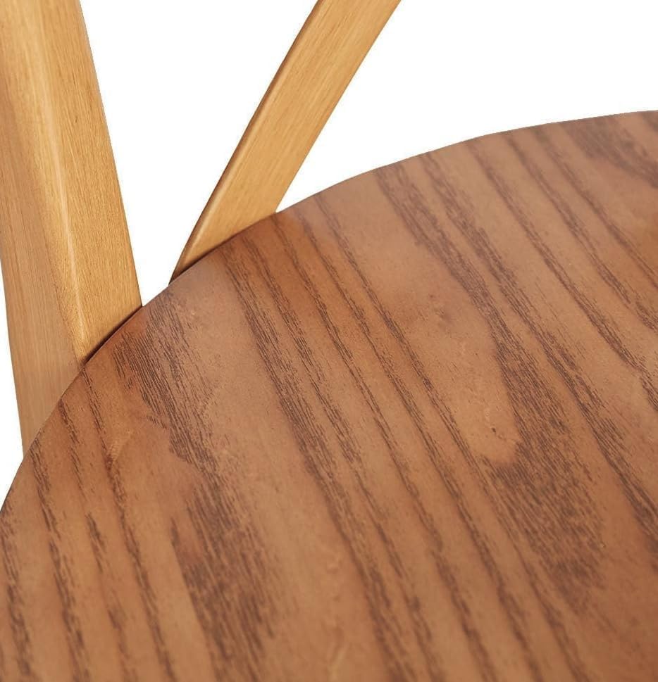 Miniatura 7 de LUCKYERMORE Juego de 2 sillas de comedor de metal resistente, sillas apilables comerciales con asiento de madera, marco de metal, capacidad de 450