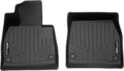 SMARTLINER Juego de alfombrillas de primera fila de protección para todo tipo de clima, compatibles con Mercedes-Benz EQE 2023-2025