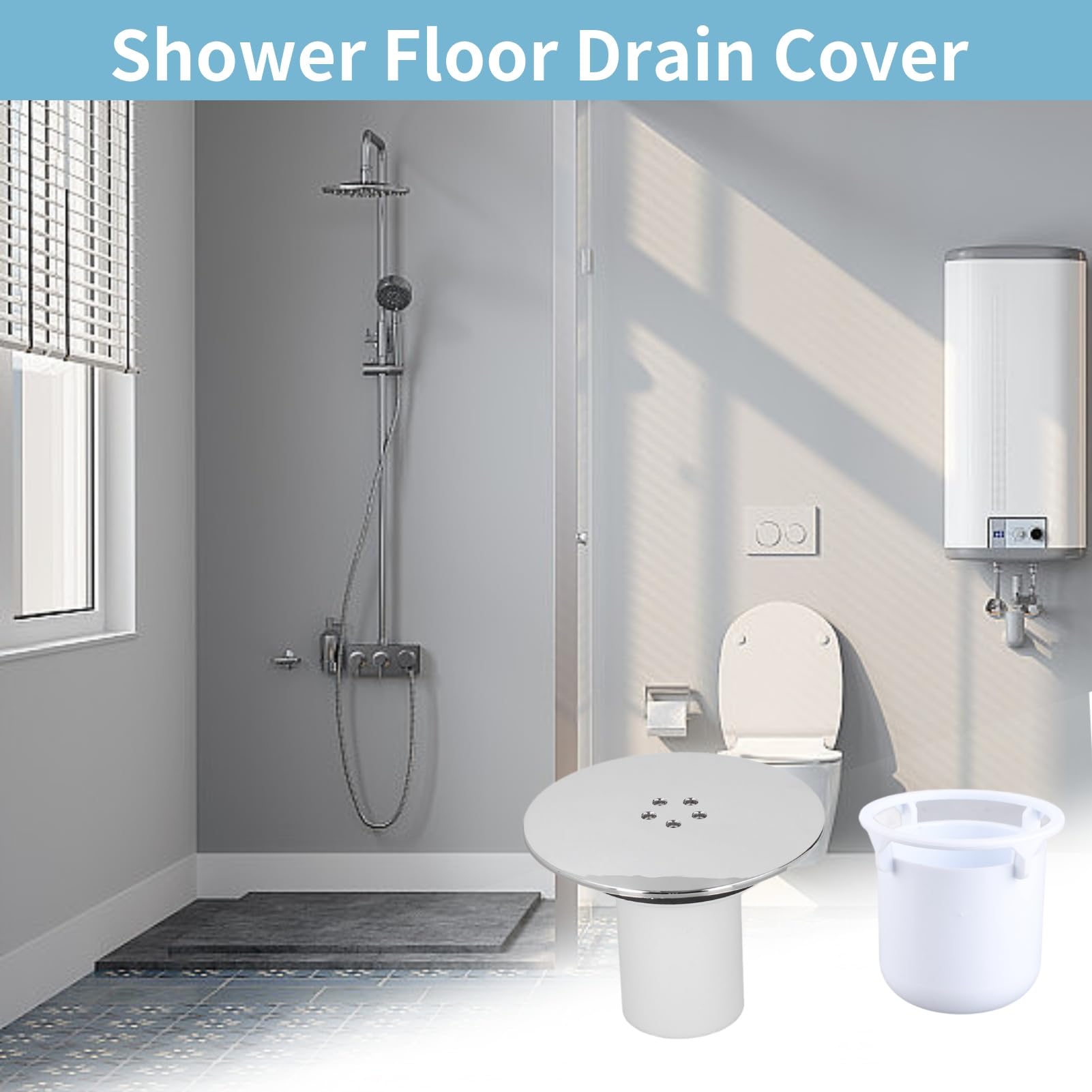 Cyrank Round Shower Drain Cover - Image 2