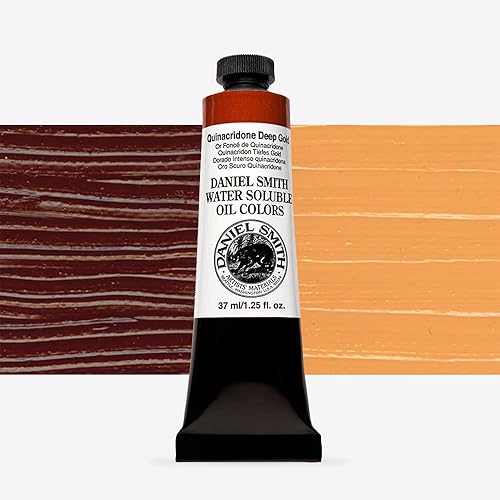 Miniatura 1 de Daniel Smith Pintura soluble en agua del color del aceite, tubo de 1.3 fl oz, oro profundo de quinacridona, 284390042