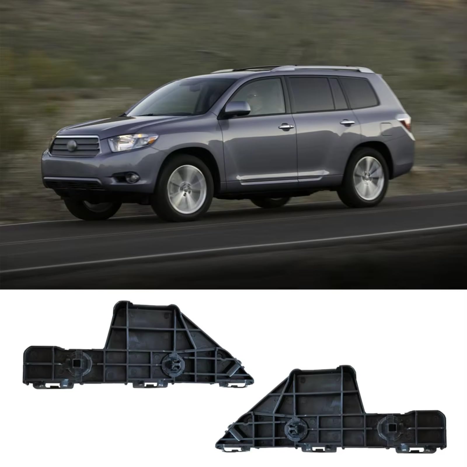 Support Pare-chocs Compatible Avec Toyota Pour Highlander SE 2010 Pour Highlander Base 2008 2009 2010 Support Pare Chocs Avant OEM : TO1143104