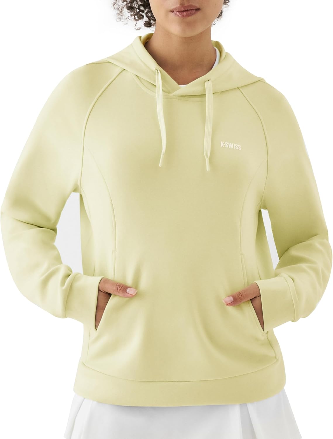 K-Swiss Hoodies for Women - Long Sleeve Pullover Hooded Sweatshirt with Pocket Casual Athletic Workout Top