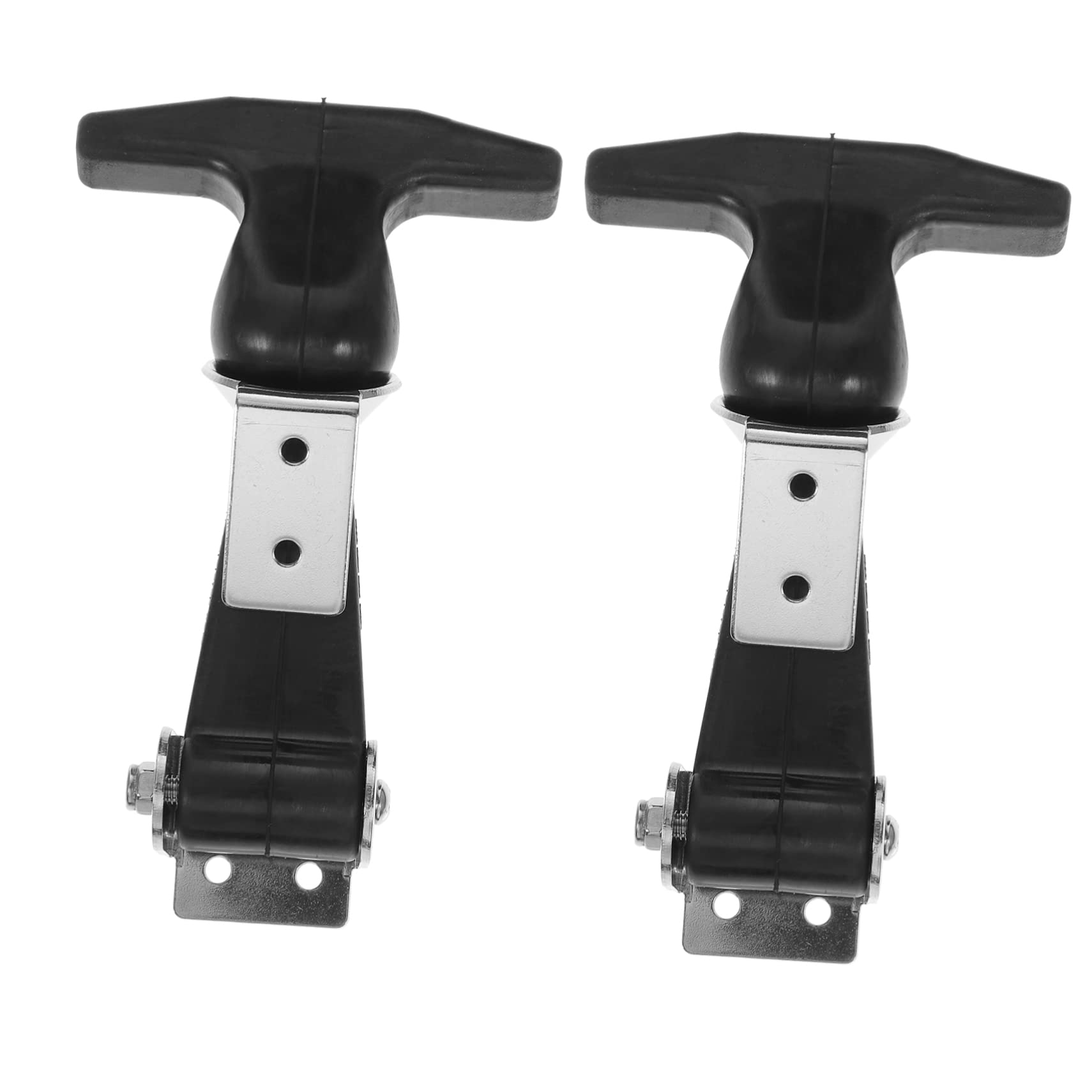 LIFKICH 2pcs Stainless Steel T-Handle Draw Latches for Boxes Toggle Latch Rubber Strap