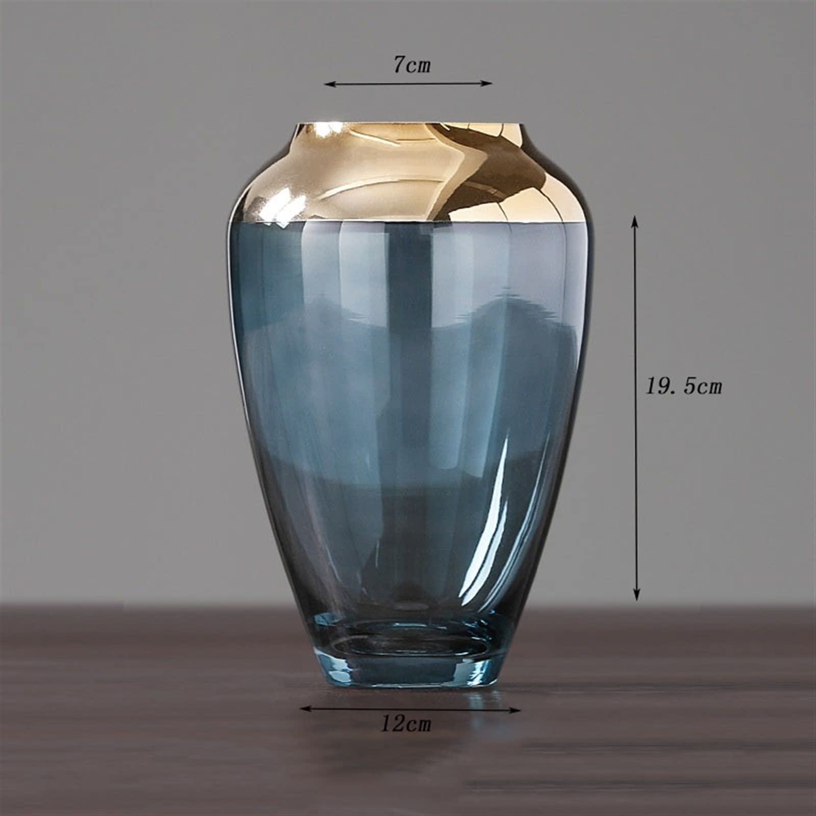 Jarrone Florero de Cristal Decorativo, Moderno, Simple, Transparente, Creativo, arreglo Floral, Muebles for el hogar y la Sala de Estar Maceta(Pequeño)