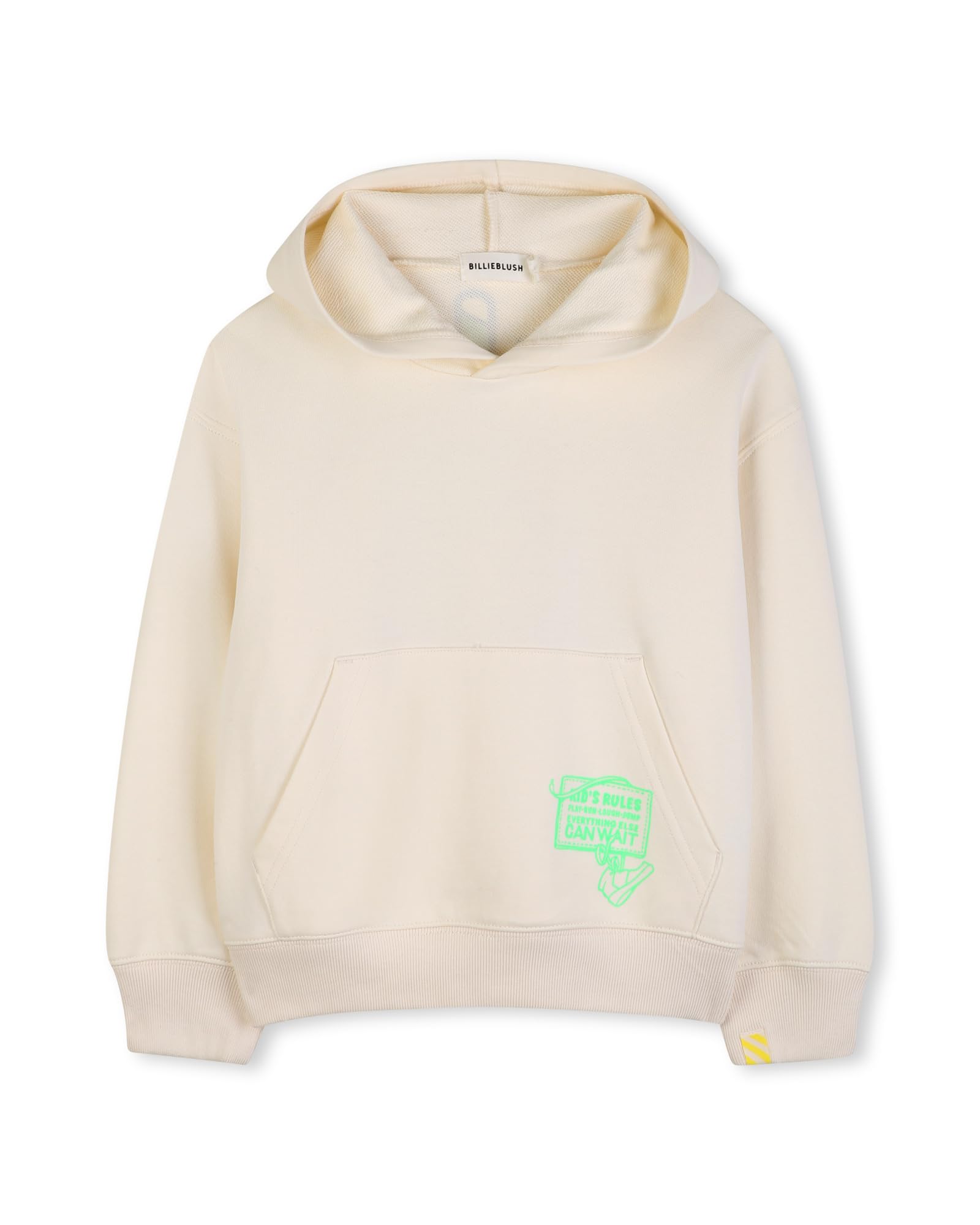 Sweat à capuche Billieblush vêtement enfant orange en coton stretch - 4