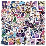 50PCS JoJo's Bizarre Adventure Stickers for Water Bottles Adults Waterproof Vinyl Stickers Bulk for Skateboard Luggage Laptops Bumper Theme Party Supplies (fk)