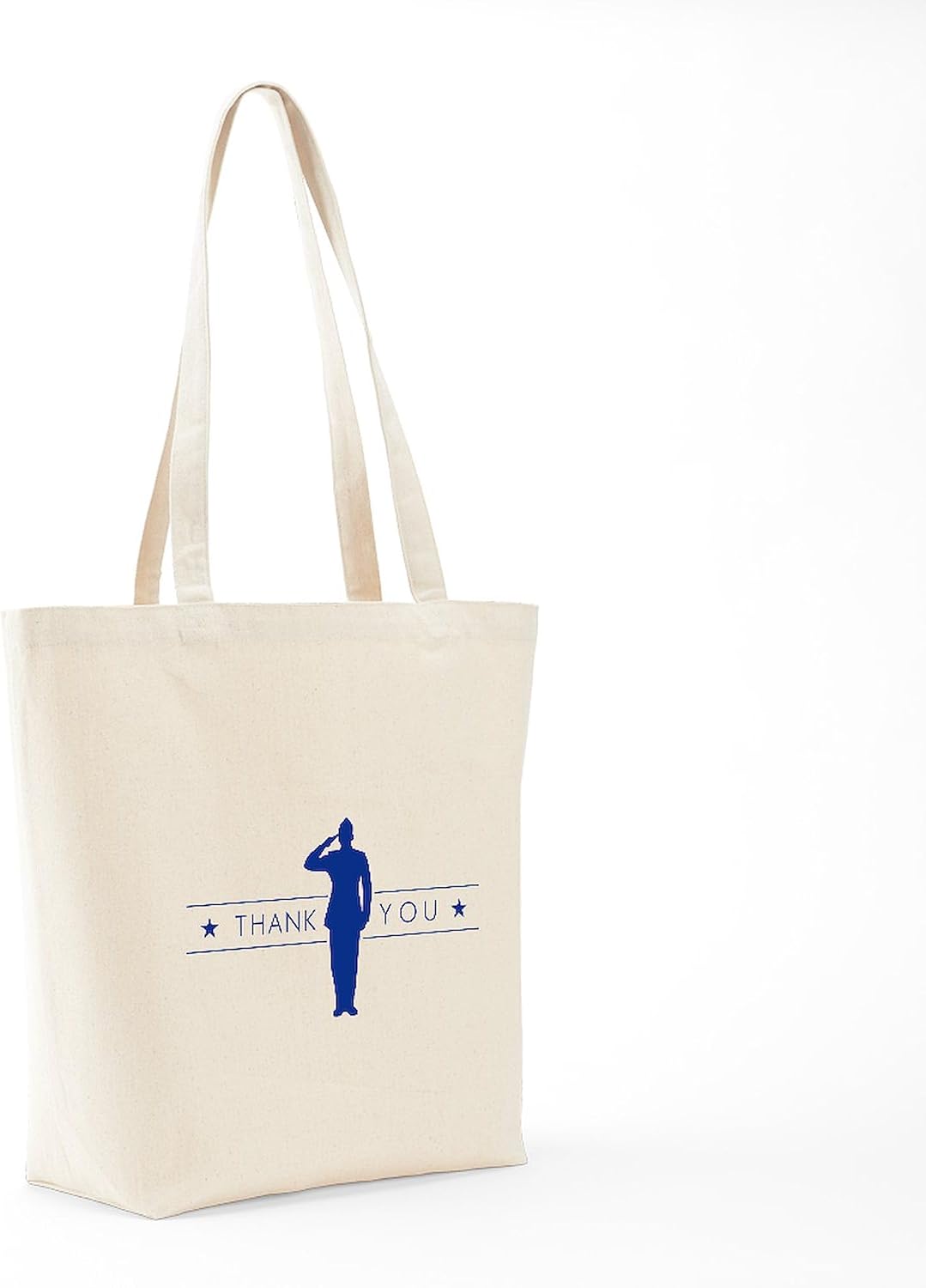 CafePress U.S. Air Force Thank You Tote Bag Reusable Natural Beige Canvas Shopping Bag