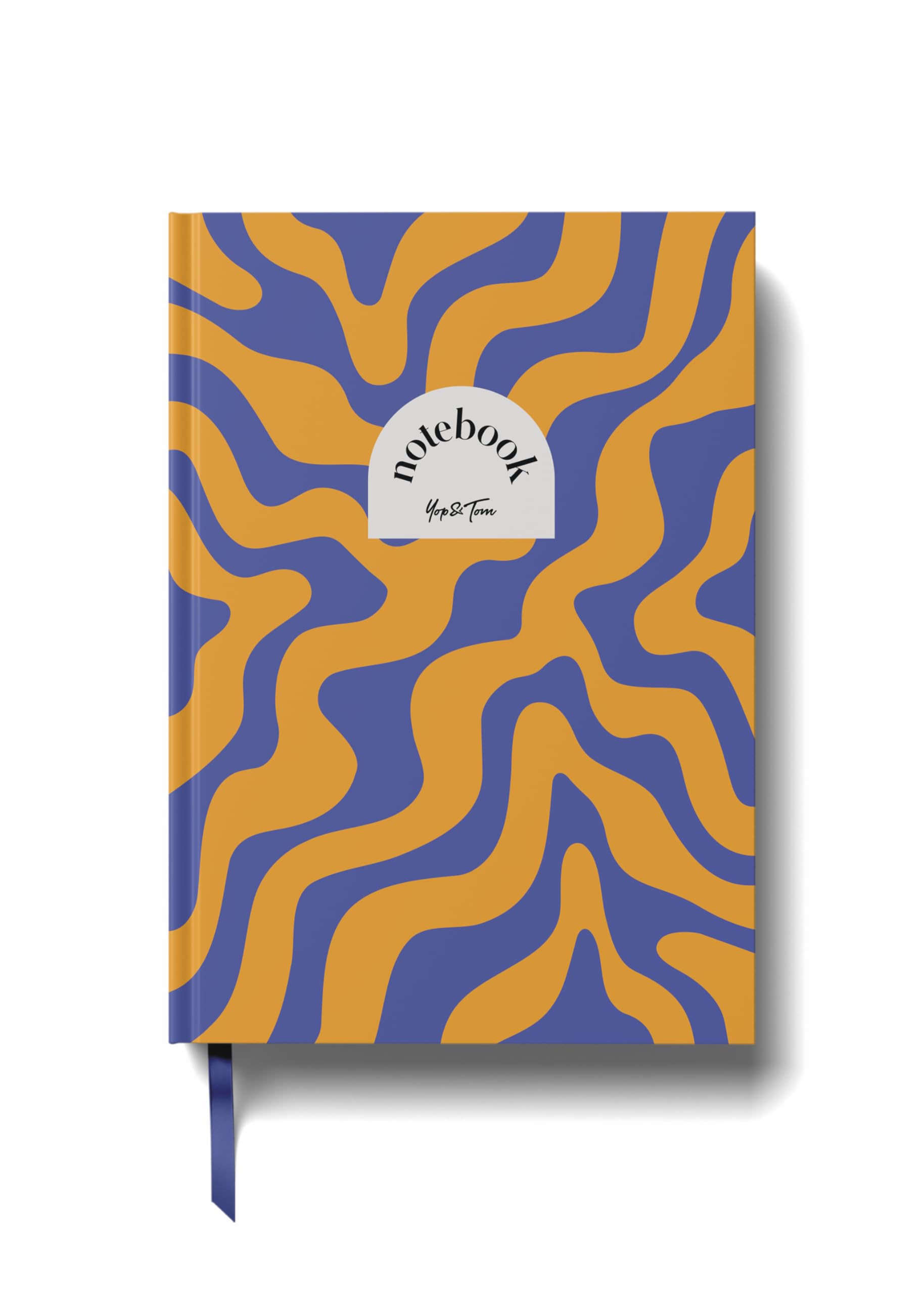Yop & Tom Lined Notebook (A5) - Electric Maze - Hardback Journal - Medium Ruled