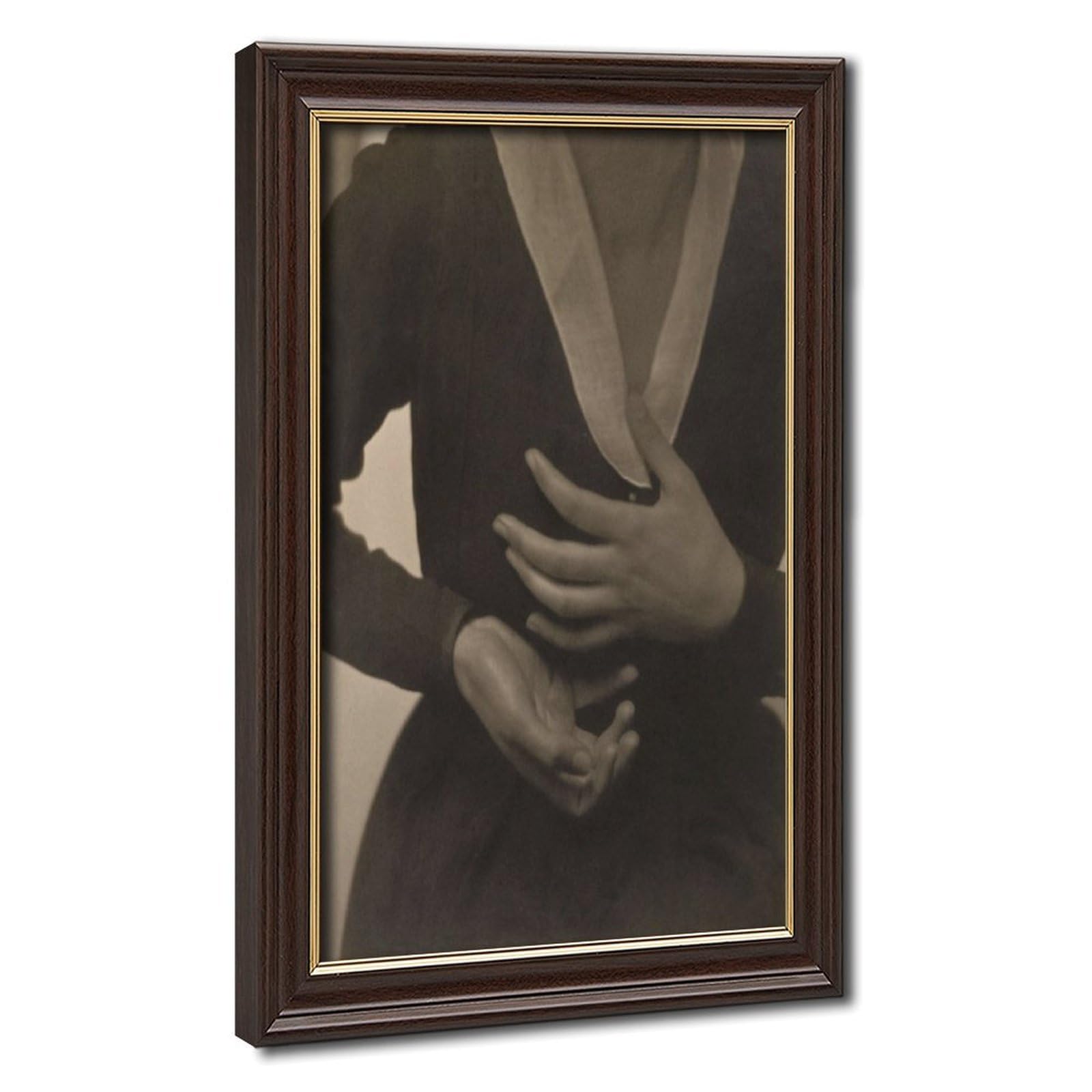 WCYB Alfred Stieglitz - Georgia O'keeffe - Hands 1917 Posters Prints Canvas Deco Paintings Wall Art Hangable Frame 16" L X 24" W