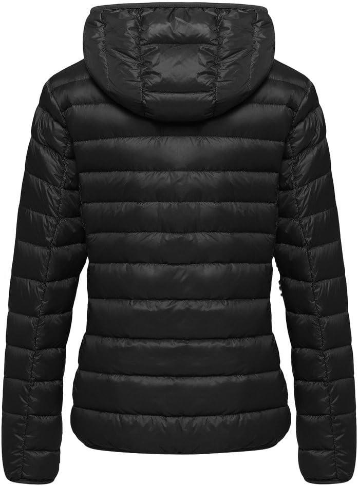 Wantdo Women's Hooded Packable Ultra Light Weight Short Down Jacket X-Small Black