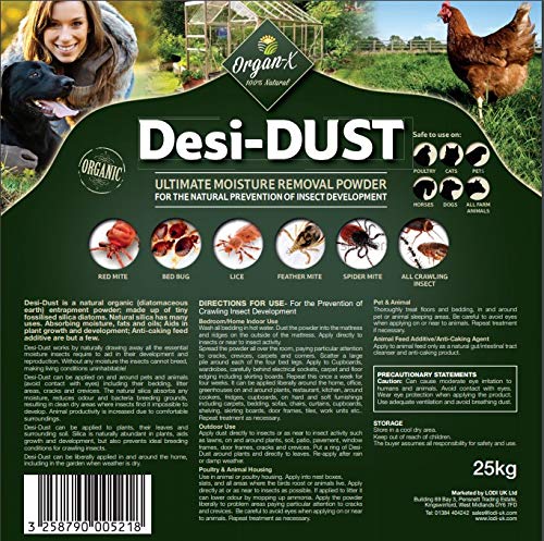 Organ-XDesi Dust 100% Natural Diatomaceous Earth 25kg Sack