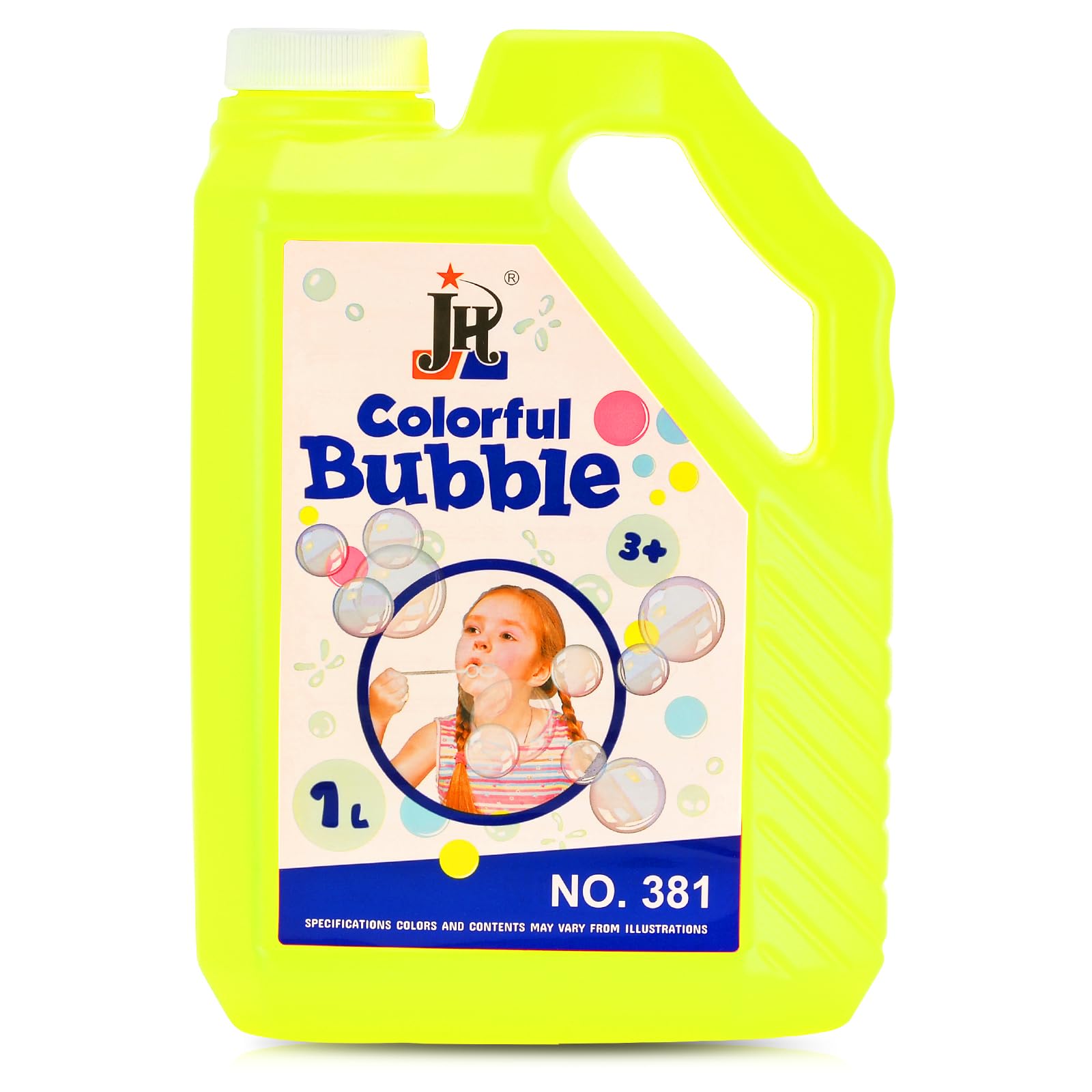Bubble Concentrated Solution1L/32.5 OZ Bubble Solution Refill for Bubble Blower Machines,Giant Wands,Bubble Gun,Bubble Lawn Mower, Bubble Concentrated Refill for Kids' Halloween Parties(Yellow)