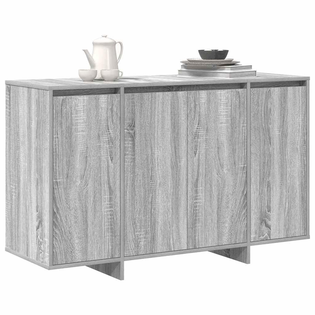 Credenza Grigio Sonoma 120x41x75 cm in Legno Multistrato