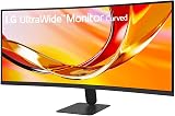 LG 34U601B Monitor UltraWide Curvo 34" WQHD (3440x1440), 120Hz, HDR10, sRGB 99%, FreeSync, HDMI 2.0, DisplayPort 1.4, Design Borderless 21:9, Nero - 2