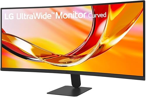 LG 34U601B Monitor UltraWide Curvo 34" WQHD (3440x1440), 120Hz, HDR10, sRGB 99%, FreeSync, HDMI 2.0, DisplayPort 1.4, Design Borderless 21:9, Nero - 2