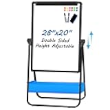 Dry Erase White Board with Stand Double Sided 28