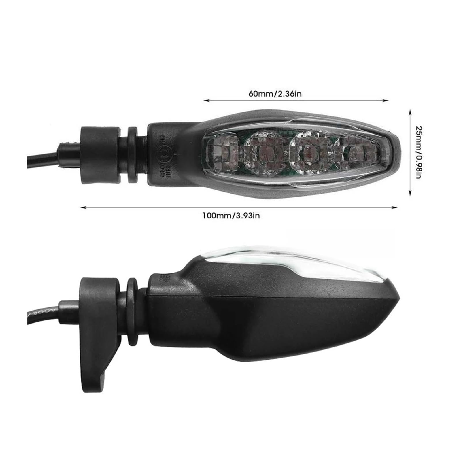 Luz indicadora señal Giro Motocicleta LED Intermitente Giro luz señal
