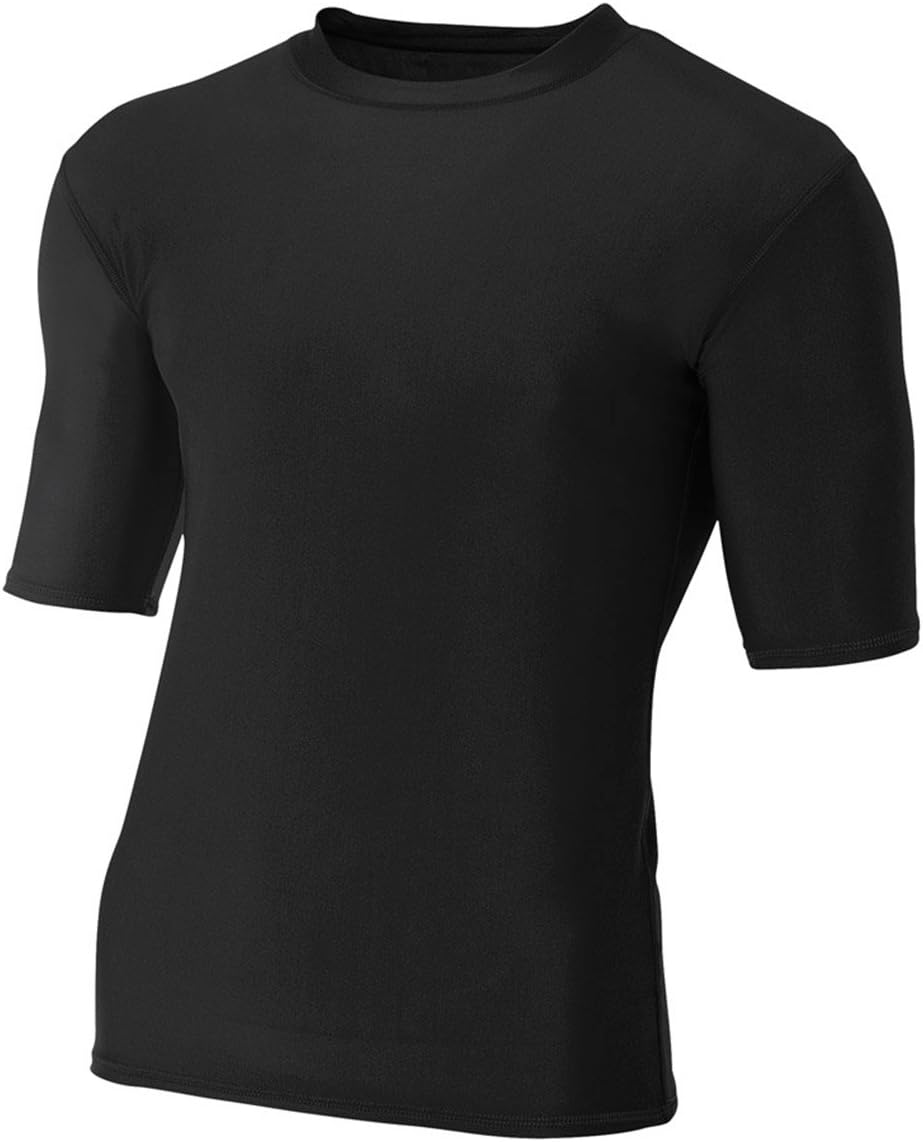 A4 Men's Compression Crew 1/2 Sleeve - Image 2