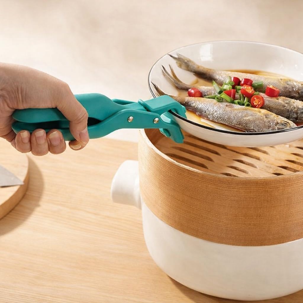 Hot Plate Gripper, Silicone Non-Slip Pan & Plate Gripper for Hot Plates, Bowls and Pans, Microwave, Steamer & Oven Safe, Heat Resistant, Pack of 2 image 3