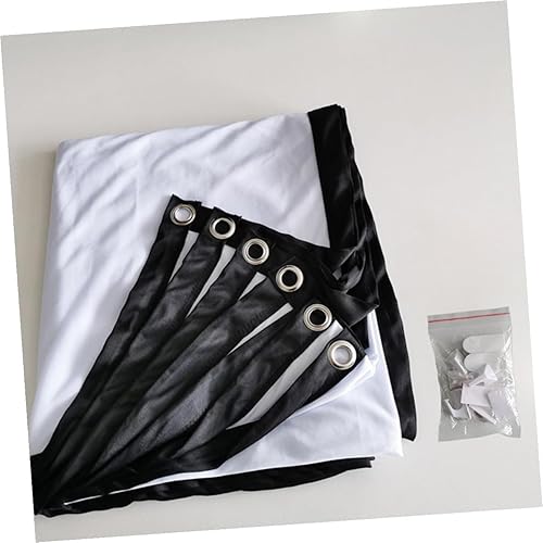 Miniatura 3 de Vaguelly Cortina de proyección de poliéster plegable para interior y exterior, camping, aula, cine en casa y presentaciones de oficina