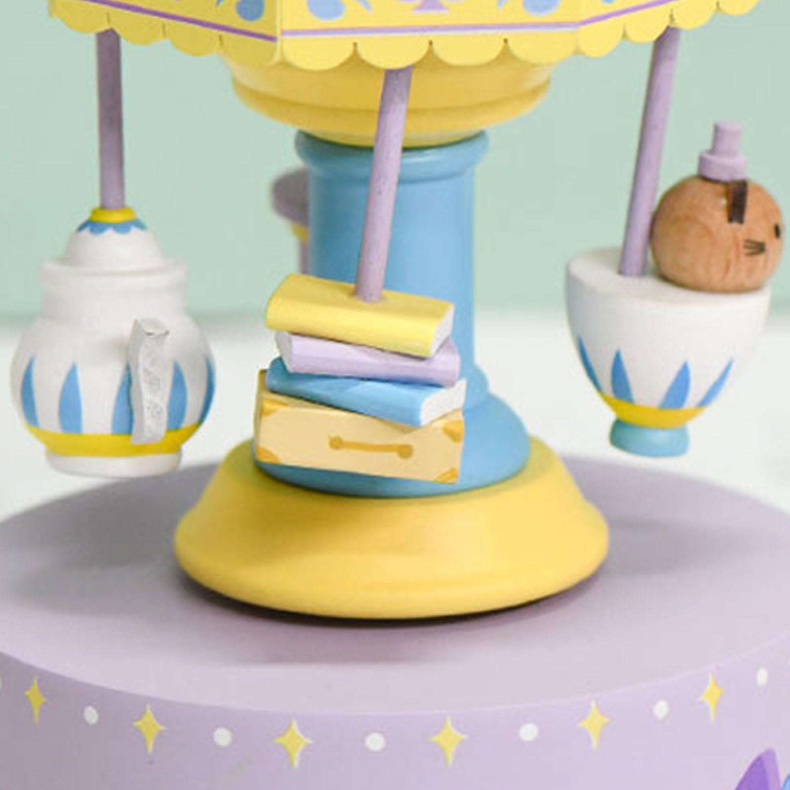 Carillon in legno con melodie classiche rotanti, per la cameretta dei bambini, regalo di compleanno