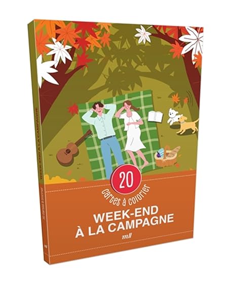 Week-end à la campagne: 20 cartes à colorier