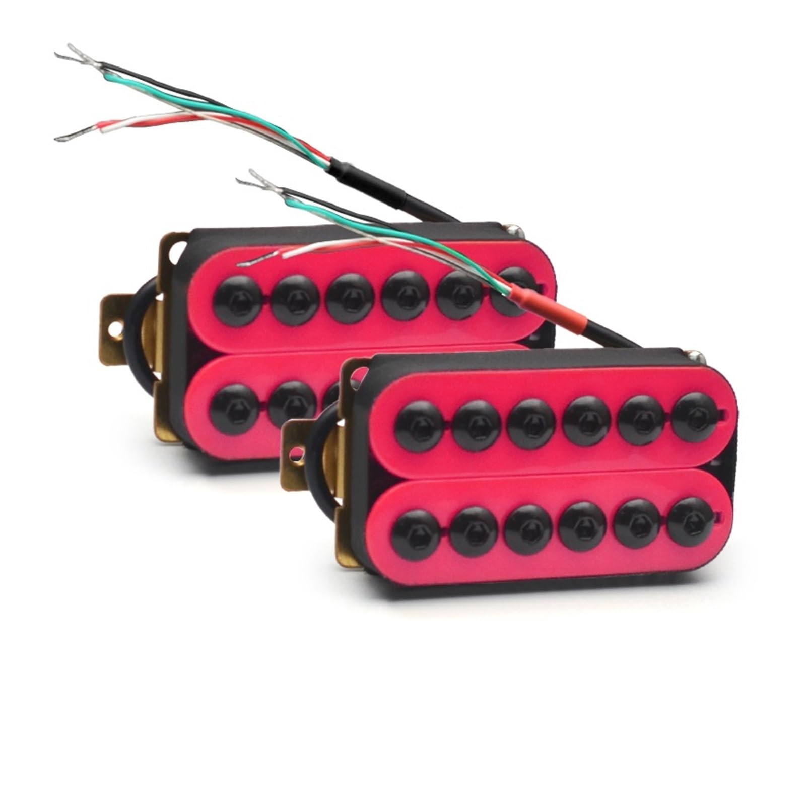 electric pickup Double Coil Electric Guitar Pickups Humbucker Pink (Color : Neck and Bridge)
