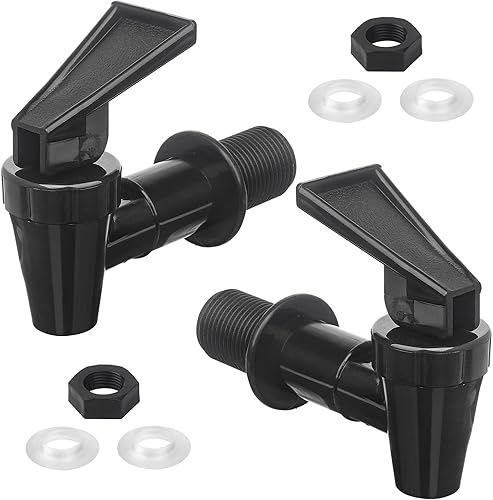 Juego de 2 grifos de repuesto sin BPA, reutilizables, a prueba de fugas, color negro, para dispensadores de agua domésticos, dispensadores de disponible en Yaxa Costa Rica