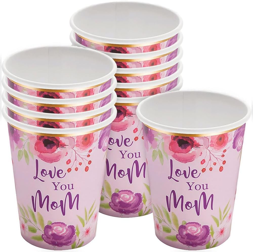 Fun Express MOTHERS DAY PAPER CUP - Party Supplies - 8 Pieces