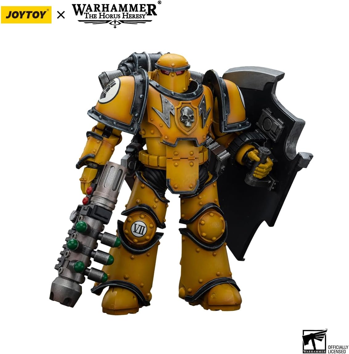 JoyToy Space Marines - Imperial Fists - Legion MkIII Breacher Squad Sergeant With Thunder Hammer 118 6973130379121