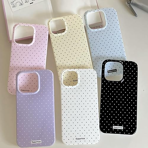 Miniatura 6 de Funda compatible con iPhone XR con bonito diseño estético de lunares a la moda, fundas simples para TPU suave, funda de protección delgada, color